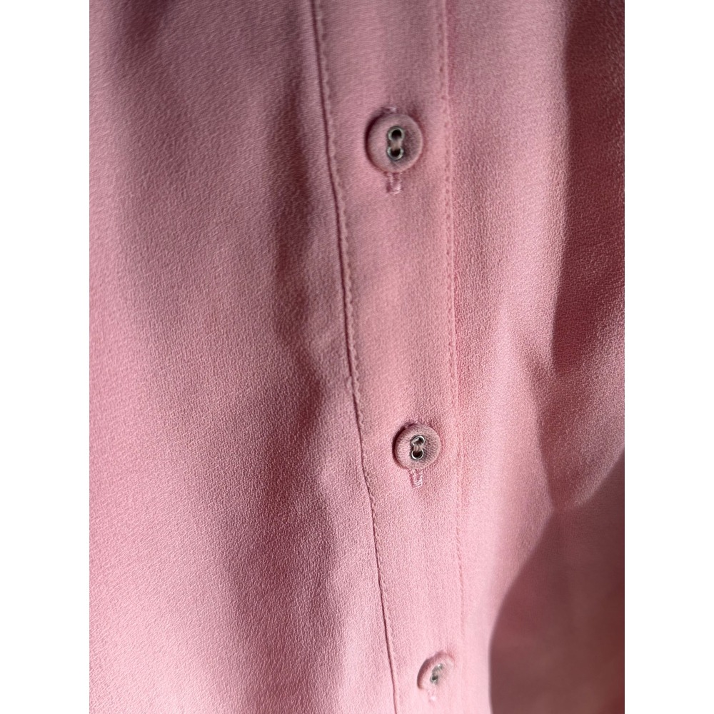 JOA Just One Answer Pink Cold Shoulder Button Down Mini Dress Small - Picture 5 of 7